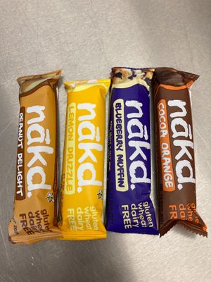 Gluten free
Wheat free
Dairy free
100% vegan 
No added sugars 😊 at Rochester Castle Kiosk in Rochester