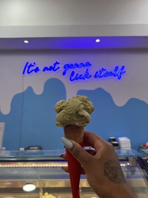   at Gelateria Zotos in Santorini