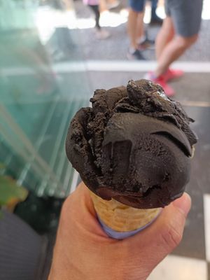 Dark coconut (I'm bad at photos!) at Gelateria Zotos in Santorini