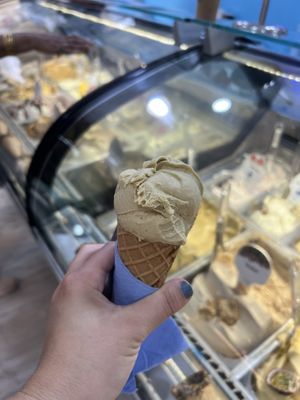 Pistachio   at Gelateria Zotos in Santorini
