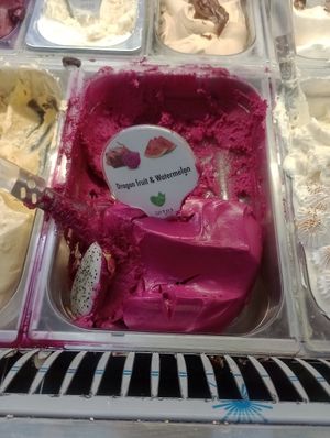 Yum at Gelateria Zotos in Santorini