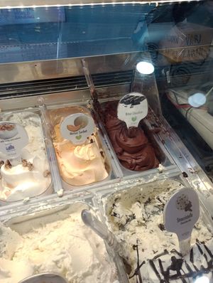 Sorbets at Gelateria Zotos in Santorini