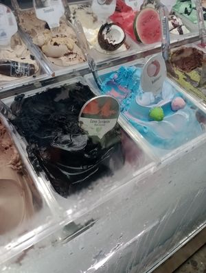 Lava Santorini at Gelateria Zotos in Santorini