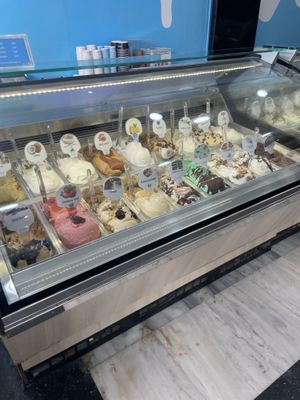   at Gelateria Zotos in Santorini