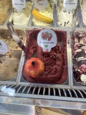Pomegranate   at Gelateria Zotos in Santorini