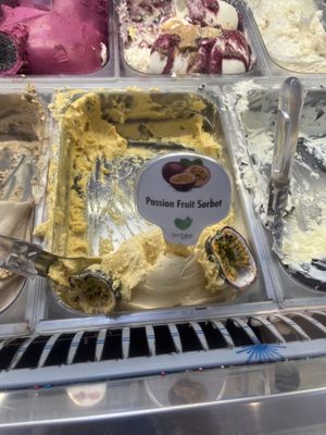 Passion fruit   at Gelateria Zotos in Santorini