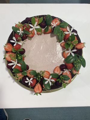 Vegan cake  at Furn El Sabaya in Aamchit