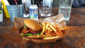 Vegan burger at Beers n Burgers in Karlskoga