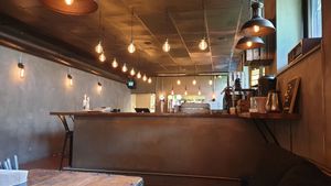 Bar area at Beers n Burgers in Karlskoga