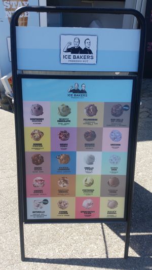 Same selection as in Vorupør at Ice Bakers in Klitmoeller