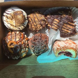 Cupcakes, a donut & a brownie at Papa Ganache in Matawan
