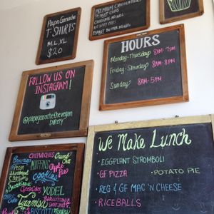 menu at Papa Ganache in Matawan