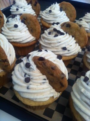 Chocolate Chip Cookie Dough Cupcakes at Papa Ganache in Matawan