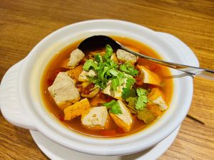 Stinky tofu in spicy broth  at XiángHé 祥和 - Serenity in Taipei
