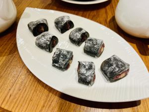 Free coffee kinda flavour mochi dessert   at XiángHé 祥和 - Serenity in Taipei