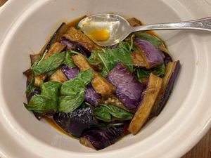Eggplant and basil casserole (塔香茄煲) at XiángHé 祥和 - Serenity in Taipei