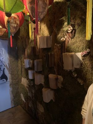 Moose and old books could be use as decoration   at Caphe HOA 2 in Berlin