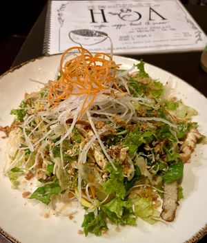 mango noodle strip salad (10,90€) DELICIOUS!  at Caphe HOA 2 in Berlin