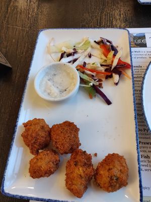 Crunchy lentil bites at Tiger on The Wall in Inverness