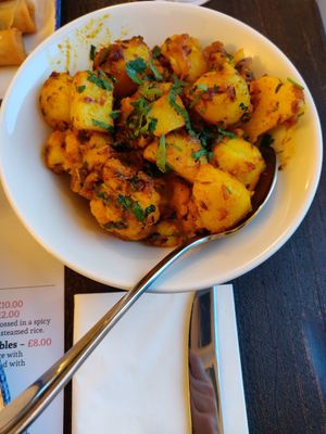 Aloo Gobi (vegan) at Tiger on The Wall in Inverness