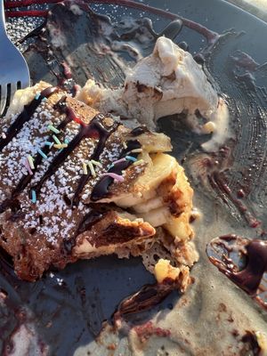 Devoured crêpe  (to show filling)  at Crêperie Tati in Faro