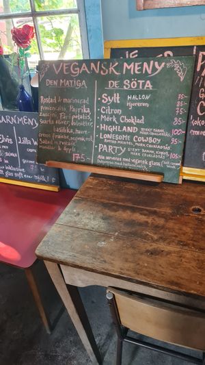 Vegan menu at Crêperie Tati in Faro