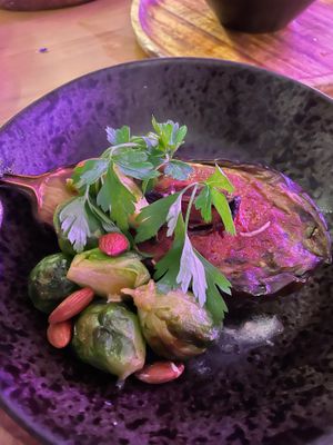 Aubergine gerecht was fantastisch at Phood Kitchen in Eindhoven