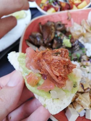 Burritos vegans at Aromatic Restaurant in Altafulla