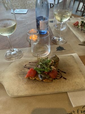 Grilled vegetable focaccia  at Aromatic Restaurant in Altafulla