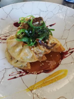 Gyozes de verdures at Aromatic Restaurant in Altafulla