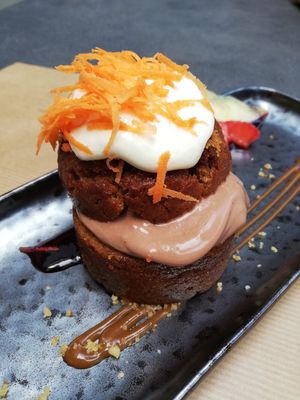 Carrot cake at Aromatic Restaurant in Altafulla