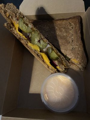 Jack’s rendang toastie (vegan): quite nice, but lacks protein. at Toastable in Utrecht