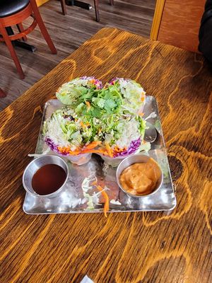 Fresh rolls huge and delicious at Thai on Ski Run in South Lake Tahoe