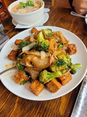 Drunken noodles with broccoli amazing at Thai on Ski Run in South Lake Tahoe