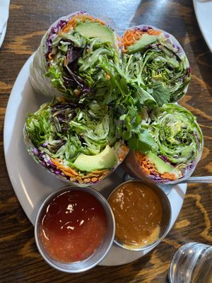 Fresh rolls  at Thai on Ski Run in South Lake Tahoe