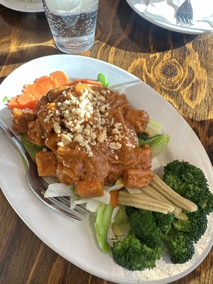 Rama tofu and Tom ka soup !  at Thai on Ski Run in South Lake Tahoe