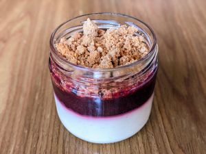 Panacota de Vainilla at Pizza Futura in Mexico City