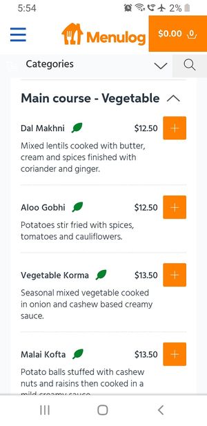 Vege mains request vegan at The Flames in Kyneton