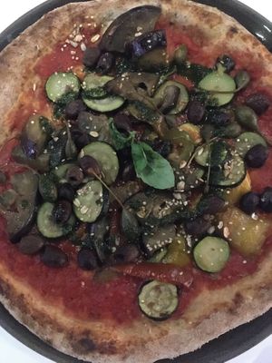 Vegan pizza  at Anima Romita in Crema