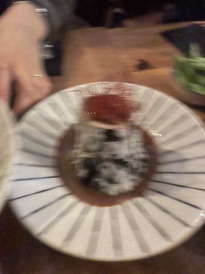 Blurry photo of wonderful aubergine   at Hikage in Amsterdam