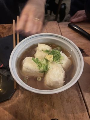 Agedashi tofu   at Hikage in Amsterdam