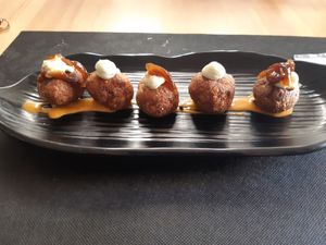 Menu of the day / Starter / Tofu croquettes at La Cuina d'Adel in Valencia