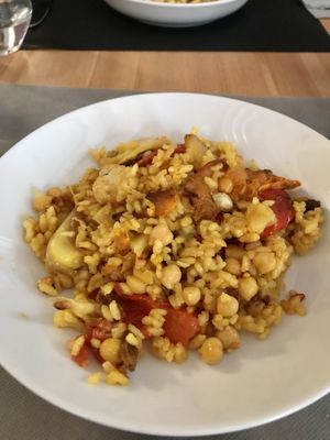 Baked rice at La Cuina d'Adel in Valencia