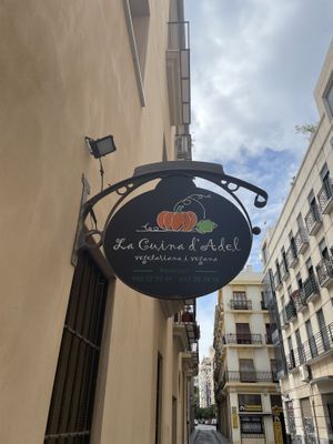 Entrance  at La Cuina d'Adel in Valencia