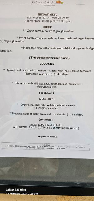  at La Cuina d'Adel in Valencia