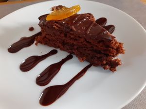Tarta de chocolate con naranja at La Cuina d'Adel in Valencia