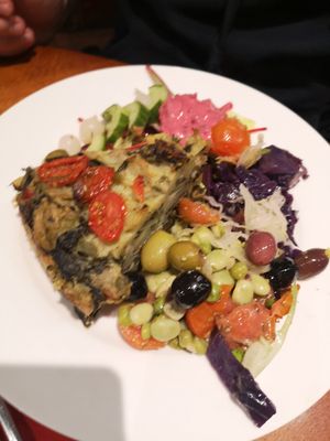 Sicilian potato pie at Kyffin Cafe Deli in Bangor