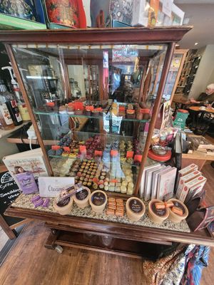 Vegeterian Chocolate Display at Kyffin Cafe Deli in Bangor