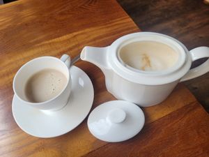 Dirty Chai Latte at Kyffin Cafe Deli in Bangor