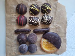 Vegan Chocolates at Kyffin Cafe Deli in Bangor